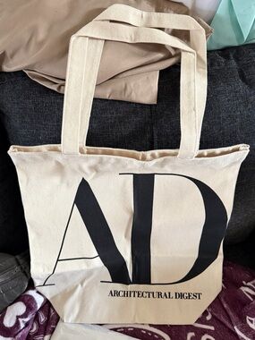 Architectural Digest Tote Book Bag canvas grocery beach fashion